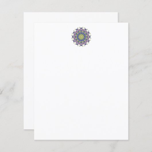 Handgemälde Mandala Uhr Gesicht 2 (Vorne/Hinten)