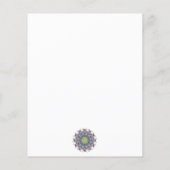 Handgemälde Mandala Uhr Gesicht 2 (Rückseite)