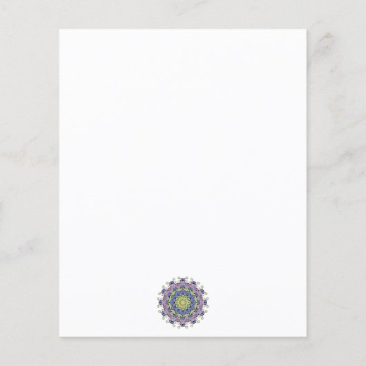 Handgemälde Mandala Uhr Gesicht 2 (Rückseite)