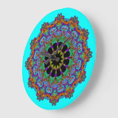 Handgemälde Mandala Uhr Gesicht 24 (Winkel)