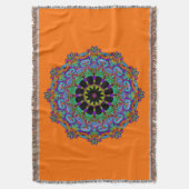 Handgemälde Mandala Uhr Gesicht 24 Decke (Vorderseite Vertikal)