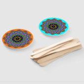 Handgemälde Mandala Uhr Gesicht 24 Fächer (Non-assembled)
