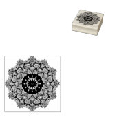 Handgemälde Mandala Uhr Gesicht 24 Gummistempel (Stempel)