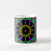Handgemälde Mandala Uhr Gesicht 24 Kaffeetasse (Mittel)
