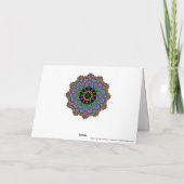 Handgemälde Mandala Uhr Gesicht 24 Karte (Rückseite)