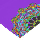 Handgemälde Mandala Uhr Gesicht 24 Kurzer Tischläufer (Ecke)