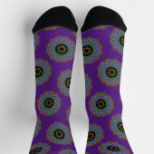 Handgemälde Mandala Uhr Gesicht 24 Socken (Oben)