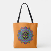 Handgemälde Mandala Uhr Gesicht 24 Tasche (Rückseite)