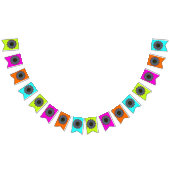 Handgemälde Mandala Uhr Gesicht 24 Wimpelkette (Alle)