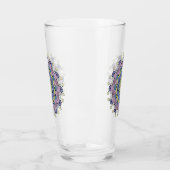 Handgemälde Mandala Uhr Gesicht 2 Glas (Links)