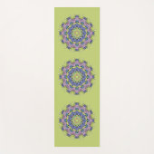 Handgemälde Mandala Uhr Gesicht 2 Yogamatte (Vorderseite)