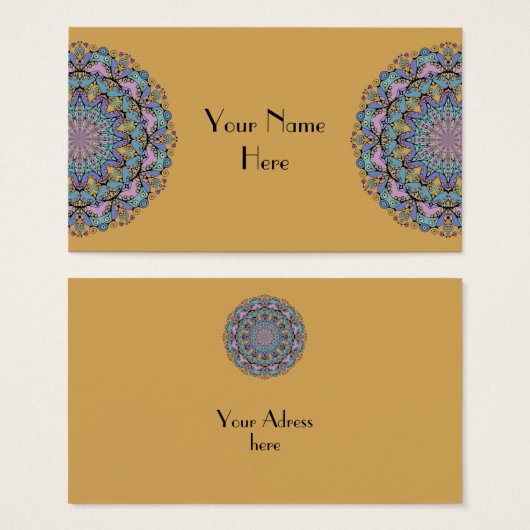 Handgemälde Mandala Uhr Gesicht 3 (Vorne & Hinten)