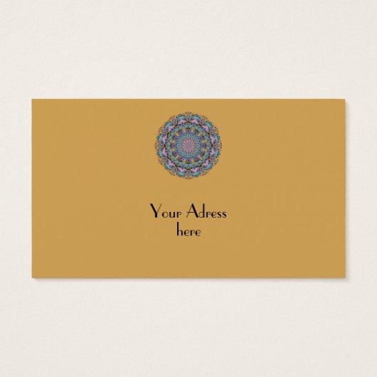 Handgemälde Mandala Uhr Gesicht 3 (Rückseite)