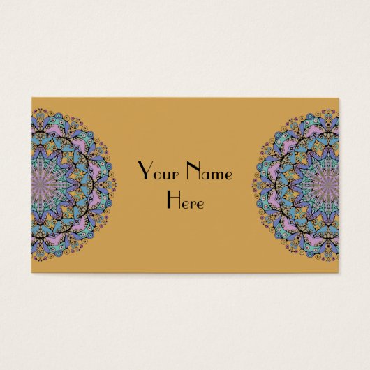 Handgemälde Mandala Uhr Gesicht 3 (Vorderseite)