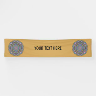 Handgemälde Mandala Uhr Gesicht 3 Banner