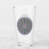 Handgemälde Mandala Uhr Gesicht 3 Glas (Rückseite)