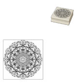 Handgemälde Mandala Uhr Gesicht 3 Gummistempel (Stempel)