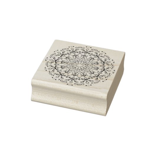 Handgemälde Mandala Uhr Gesicht 3 Gummistempel (Stempel)