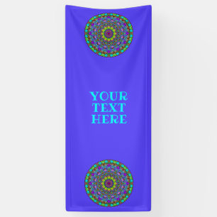 Handgemälde Mandala Uhrengesicht 4 Banner