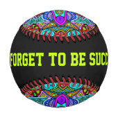 Handgemälde Mandala Uhrengesicht 4 Baseball (Rückseite)