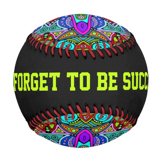 Handgemälde Mandala Uhrengesicht 4 Baseball (Rückseite)