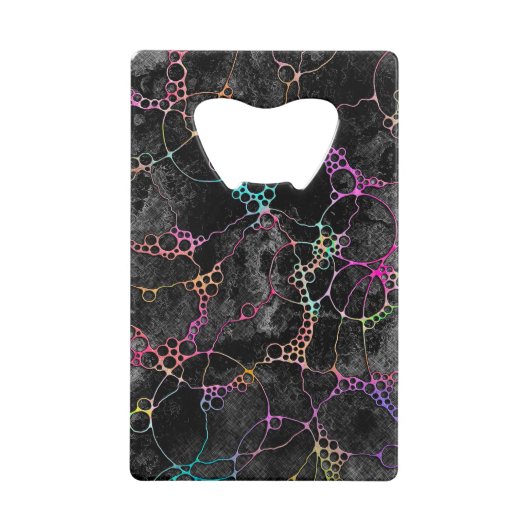 Handgemälde und digital gestrichene Muster Art 41 Geldbeutel Flaschenöffner (Vorderseite)