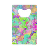 Handgemälde und digital gestrichene Muster Art 41 Geldbeutel Flaschenöffner (Rückseite)