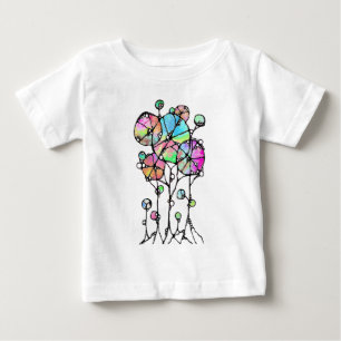 Handgemalt - Abstrakte Baumgruppe 3 Baby T-shirt