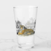 Handgemalt Bengalischer Tiger Glas (Rückseite)