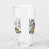 Handgemalt Bengalischer Tiger Glas (Rechts)