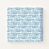 Handgemalt blaues Watercolor Wavy-Muster Notizblock (Rückseite)