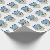 Handgemalt Blue Ginger Jar Wrapping Paper Geschenkpapier (Ecke)