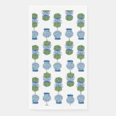 Handgemalt Blue White Ingwerjar Papiertüte Papiert Serviette (Vorderseite)