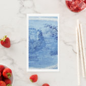 Handgemalt Blue Willow Toile Gast Serviette (Beispiel)