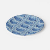 Handgemalt Blue Willow Toile Pappteller (Schrägansicht)
