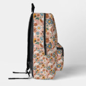 Handgemalt Blumenmuster-23136 Bedruckter Rucksack (Links)