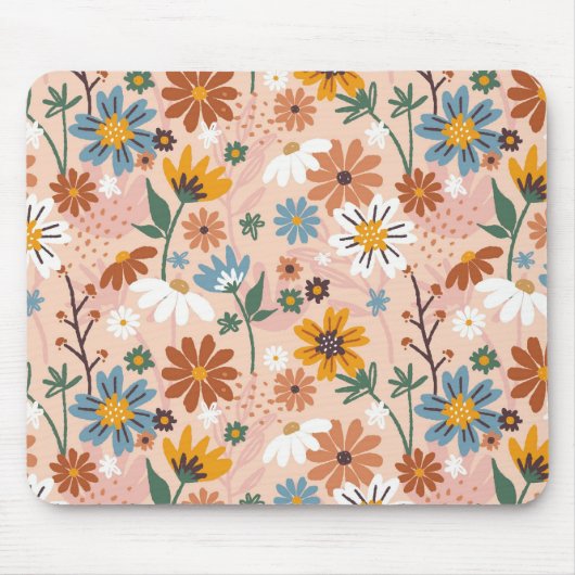 Handgemalt Blumenmuster-23136 Mousepad (Vorne)