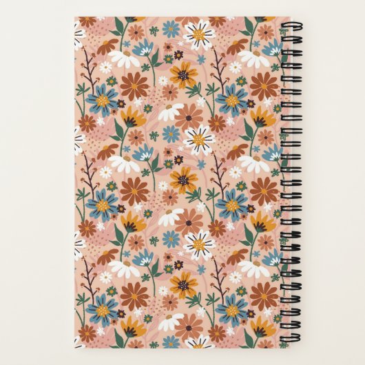 Handgemalt Blumenmuster-23136 Notizblock (Rückseite)