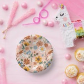 Handgemalt Blumenmuster-23136 Pappteller (Party)