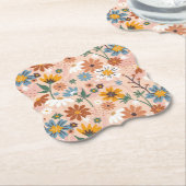 Handgemalt Blumenmuster-23136 Untersetzer (angewinkelt)