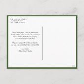 Handgemalt Boxwood Wreath Happy Holidays Feiertagspostkarte (Rückseite)