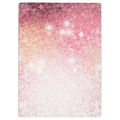 Handgemalt Bunny Pink Monogram Klemmbrett (Rückseite)