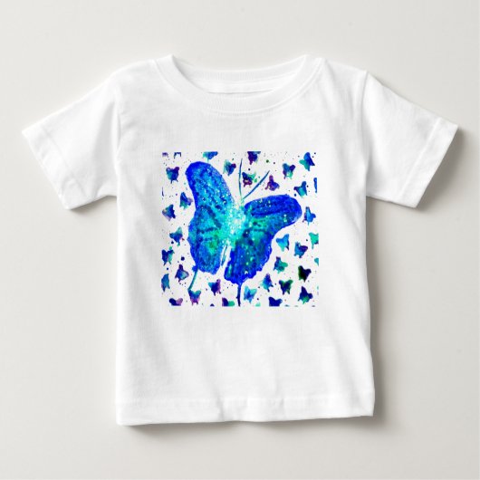 Handgemalt Butterfly Baby Romper Baby T-shirt (Vorderseite)