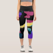 Handgemalt Capri Leggings (Vorderseite)