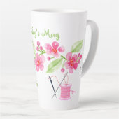 Handgemalt Cherry Blossom Needlepoint Milchtasse (Rechte Ecke)