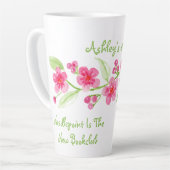 Handgemalt Cherry Blossom Needlepoint Milchtasse (Linke Ecke)