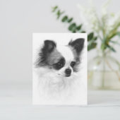 Handgemalt Chihuahua Artwork Postkarte (Stehend Vorderseite)