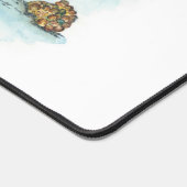 Handgemalt Druck der Maus-Pad des Korallenriffs Schreibtischunterlage (Ecke)