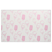 Handgemalt Eiscreme Muster rosa Stoff (Fat Quarter (45,7 x 55,9 cm))