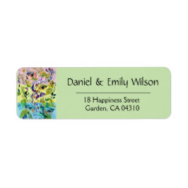 Handgemalt Elegant Feminine Eyes Farbige Blätter